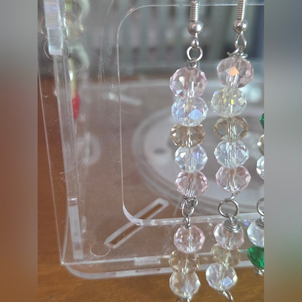 Elegant Crystal Beaded Earrings